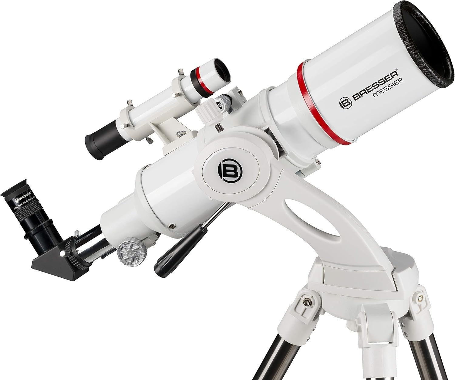 90mm f/5 Refractor Telescope with Nano AZ Mount and Steel Tripod White