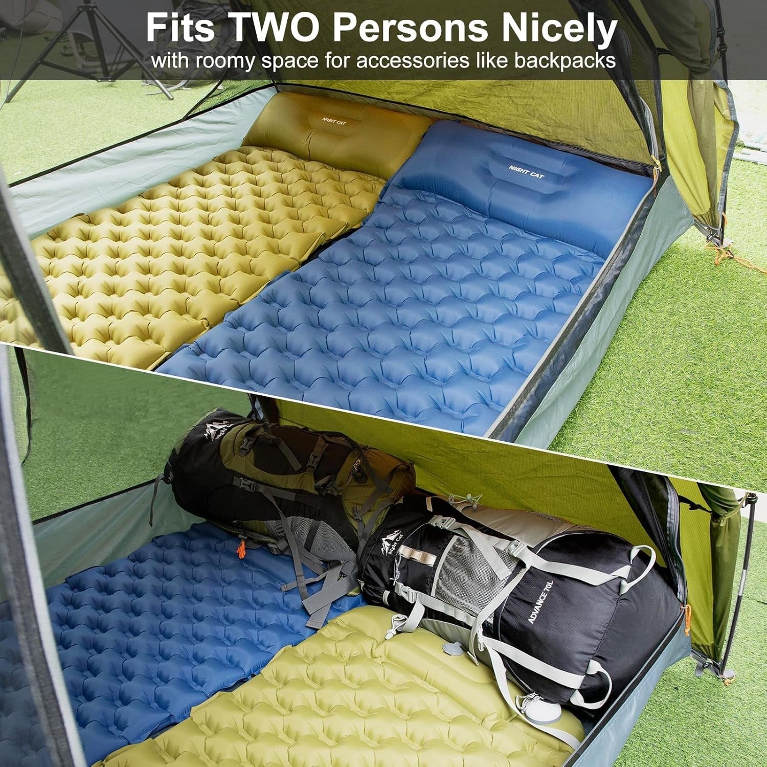 2 Man Waterproof Tent Double Layer Hiking Camping Easy Pitch Lightweight