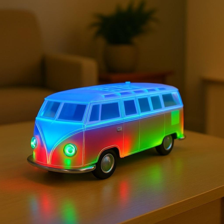 Retro Camper Van Bluetooth Speaker | FM Radio | USB/SD MP3 | LED