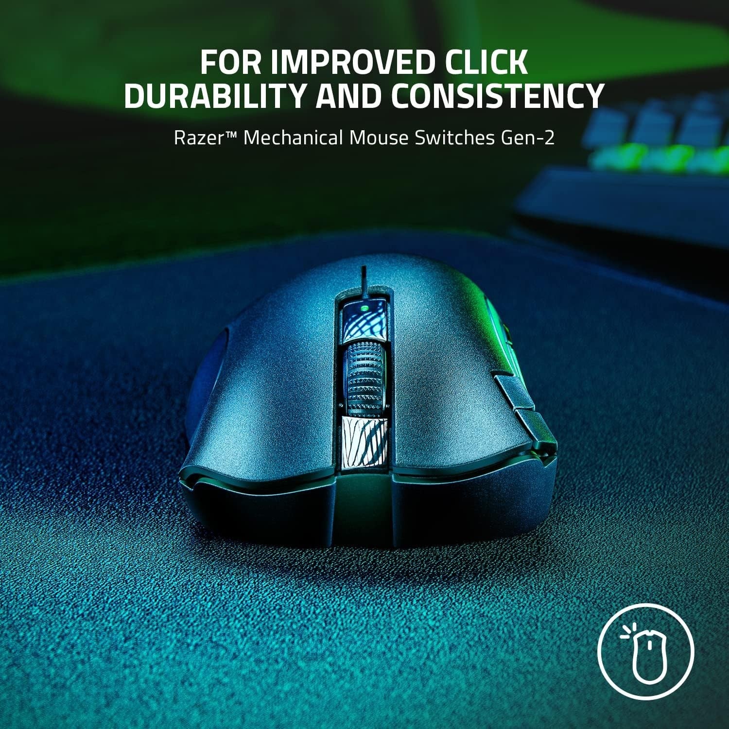 Wireless Gaming Mouse 14K DPI HyperSpeed Ergonomic 7 Button Long Battery