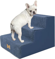 3-Step Dog Stairs Non-Slip Pet Ramp for Small Dogs Cats Blue