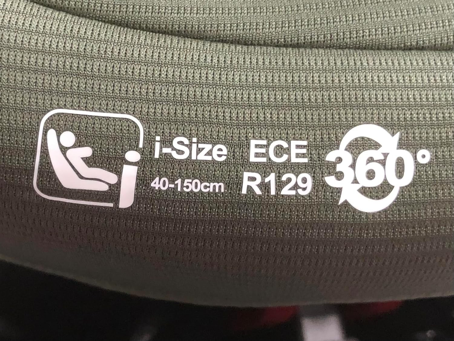 360° Rotating i-Size Car Seat ISOFIX R129 0–36kg Birth to 12 Years Green