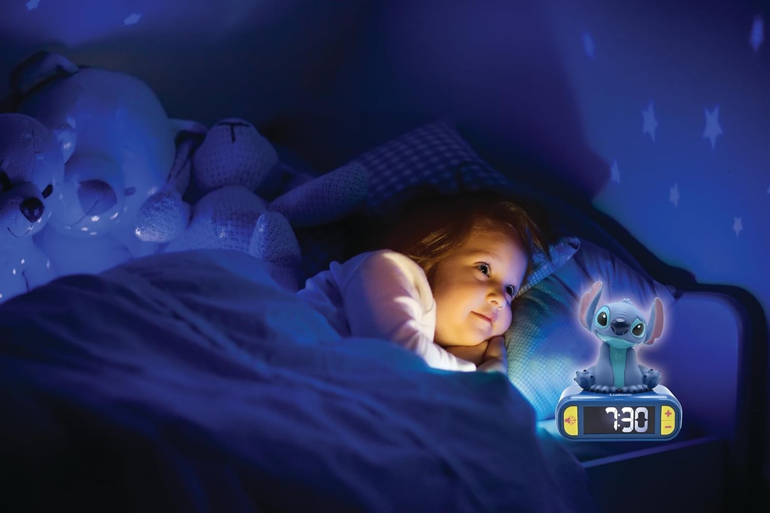 Kids Character Alarm Clock Night Light Snooze Easy Read Bedside