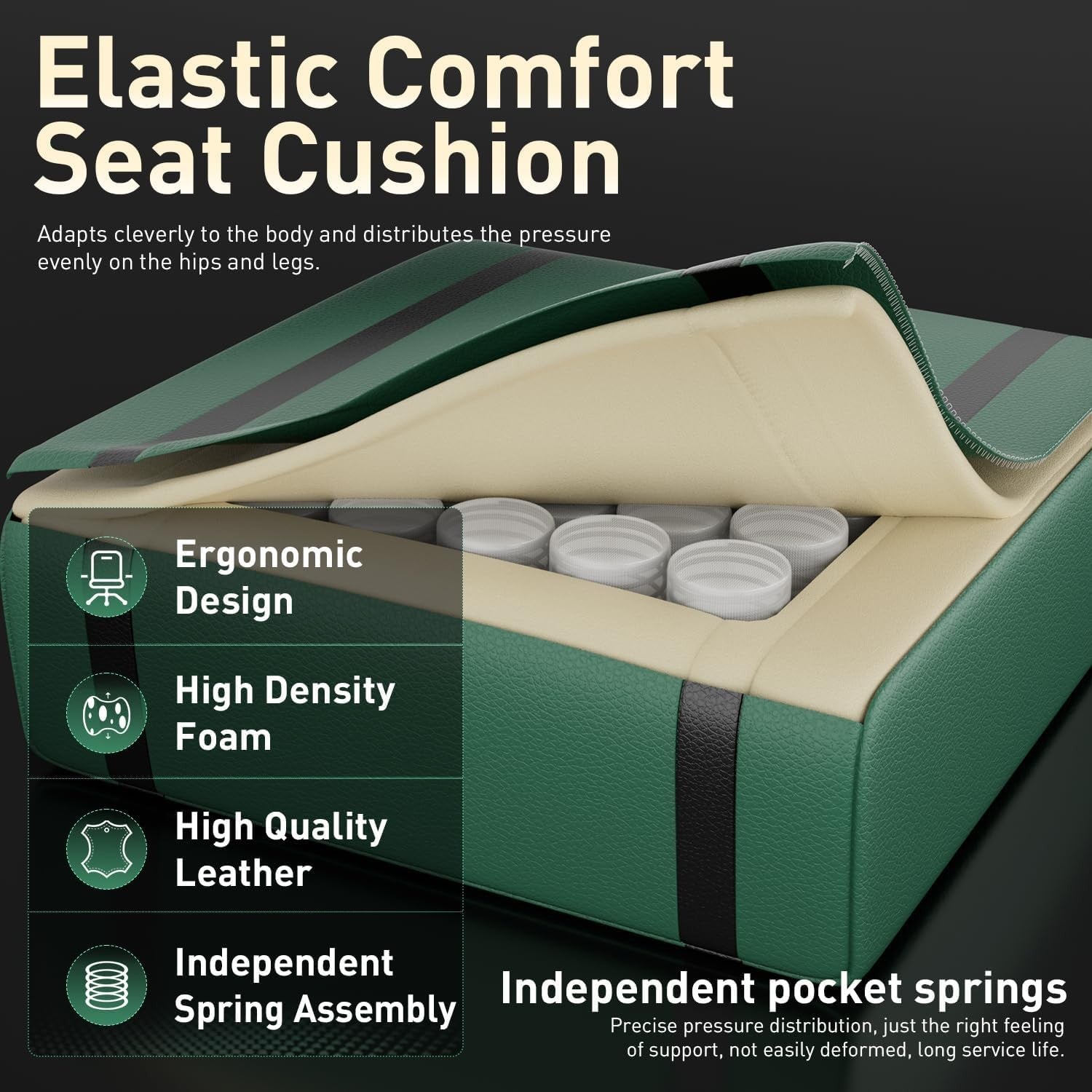 Massage Gaming Chair Recliner with Footrest Ergonomic High Back