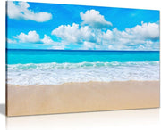Beach Sand Sea Sky Canvas Wall Art Coastal Ocean Print Large 30x20