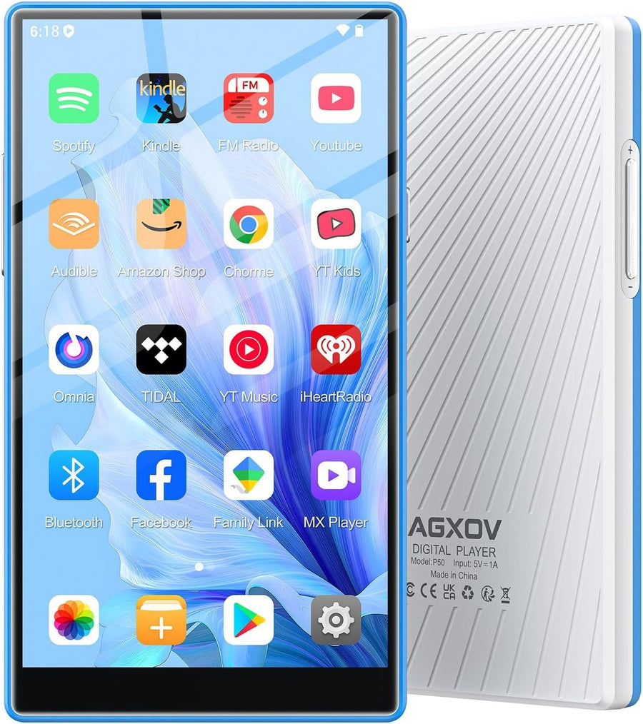 96GB MP3 Player Bluetooth WiFi Android Spotify Amazon Music P50