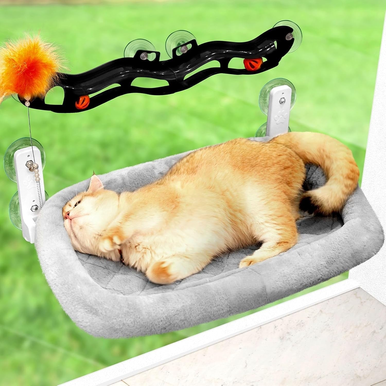 Cat Window Hammock Perch Foldable Suction Cup Bed 58x39cm