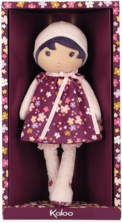 32cm Soft Fabric Baby Doll Floral Dress Plush First Doll Newborn Gift