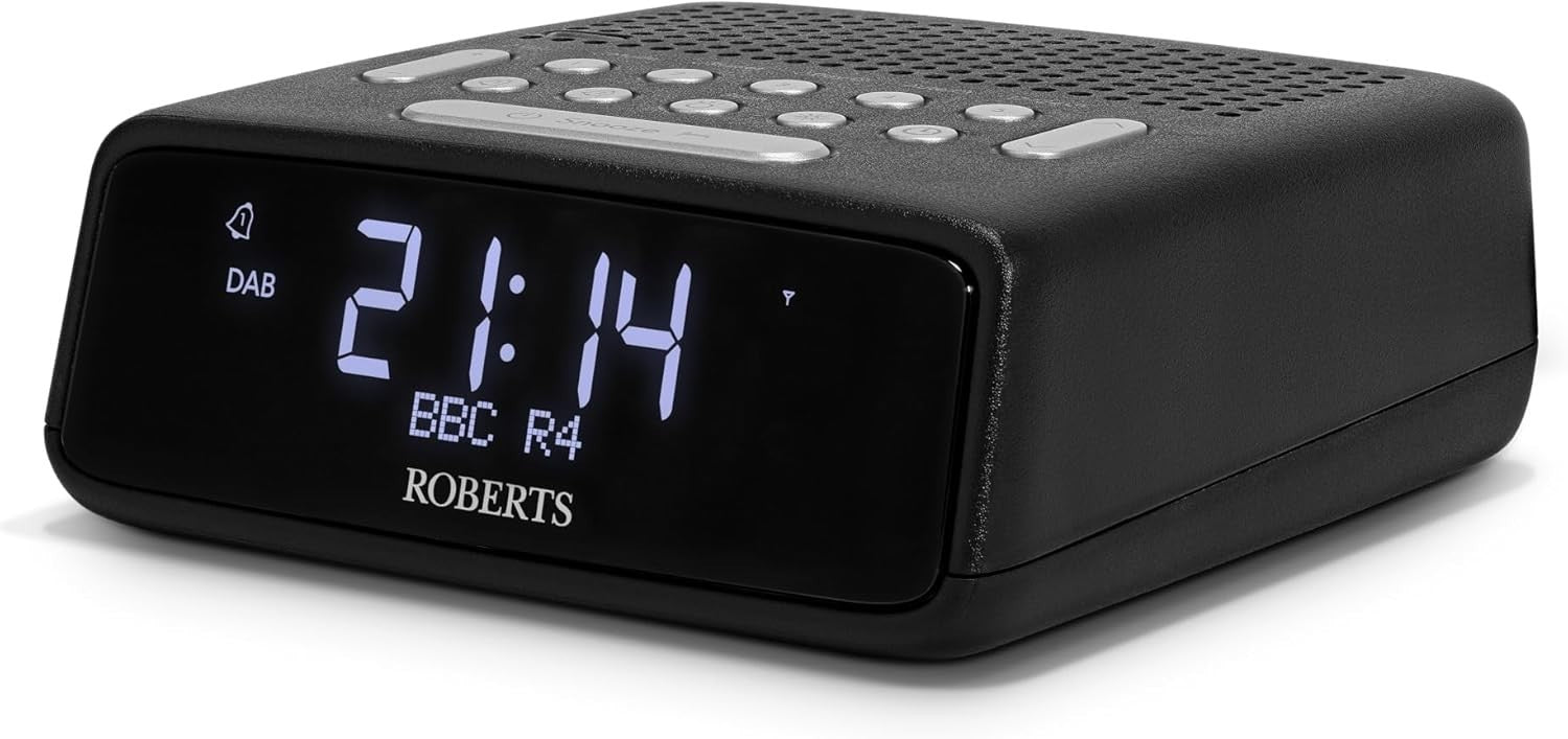 DAB+ FM Digital Clock Radio with Dual Alarm USB Charging & LCD