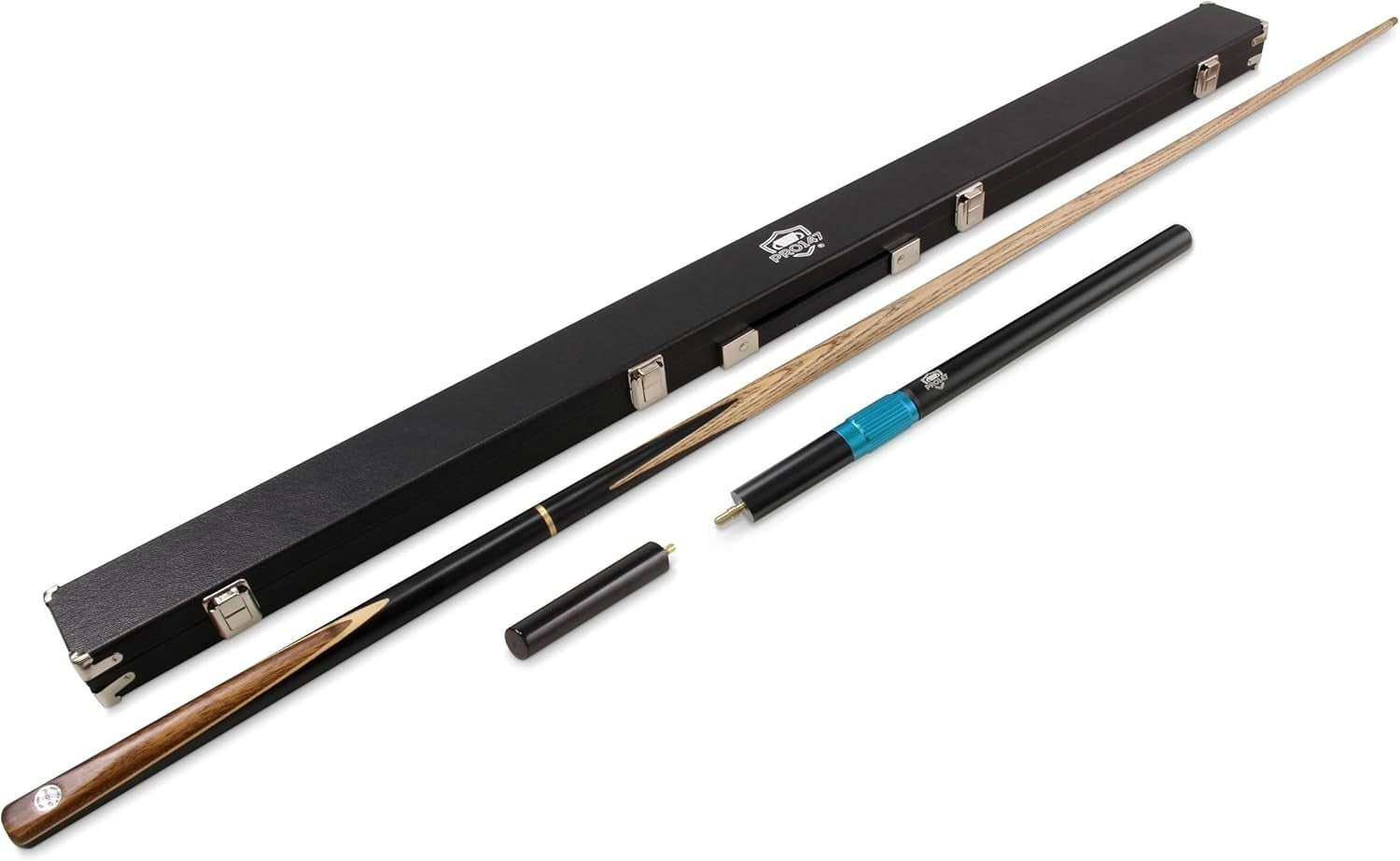 57" Heavy Snooker Pool Cue Set 3/4 Joint 9.5mm Tip Case Extension