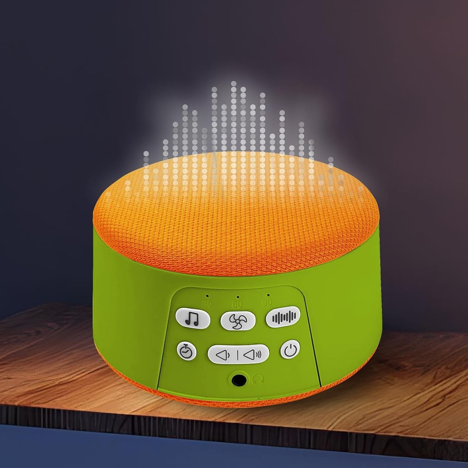 White Noise Machine for Sleep - Portable Rechargeable Sound Soother with Timer