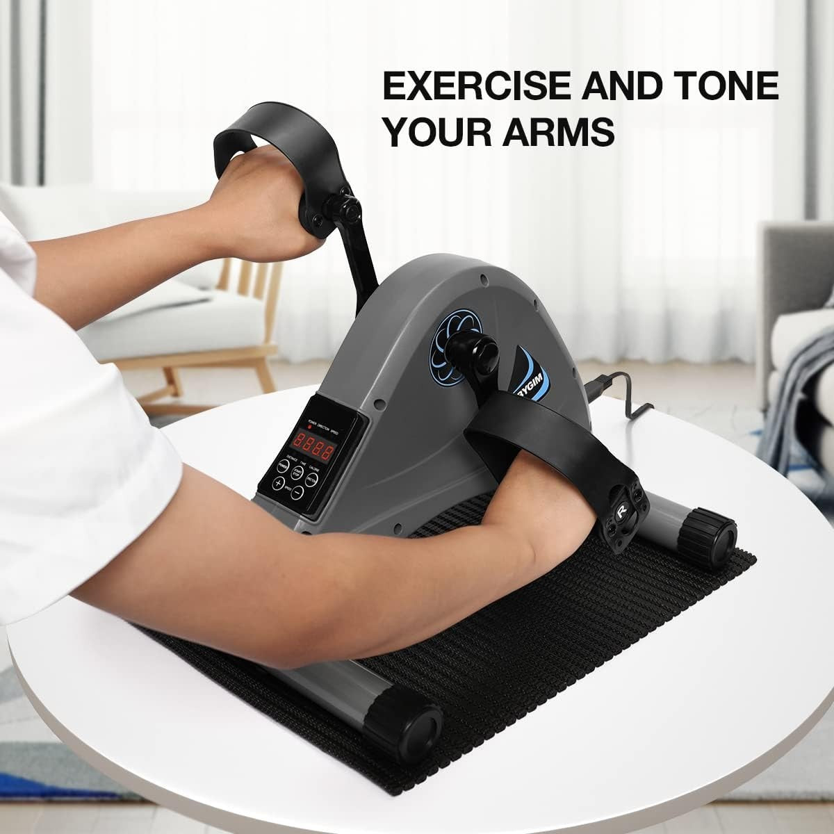 Electric Under Desk Pedal Exerciser Motorized Seated Leg Arm Bike