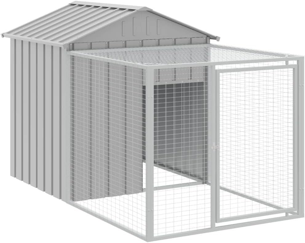 Walk In Chicken Run Galvanised Steel Coop Cage 201cm