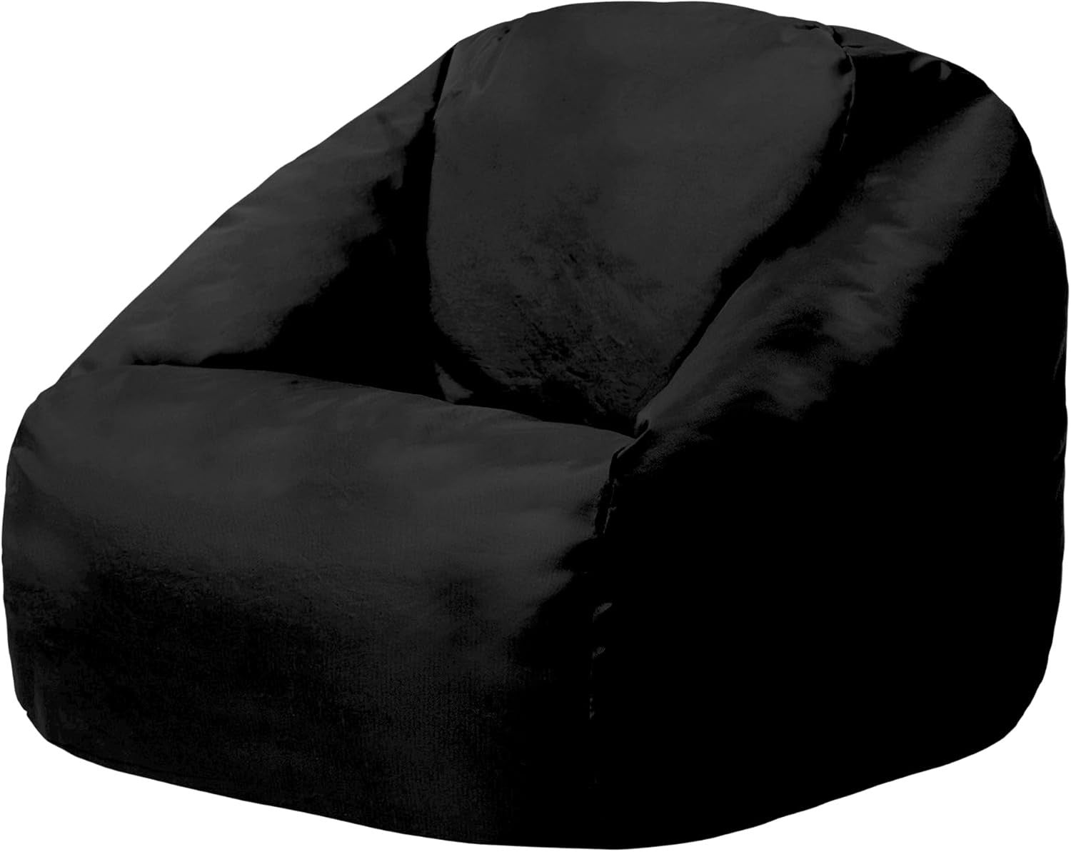 Kids Bean Bag Chair Large Water-Resistant Indoor Outdoor Seat Black