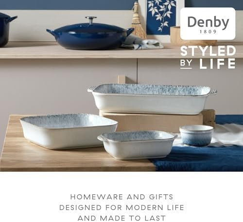 Denby Kiln Blue Ramekin Set of 4 – Oven, Microwave & Dishwasher Safe