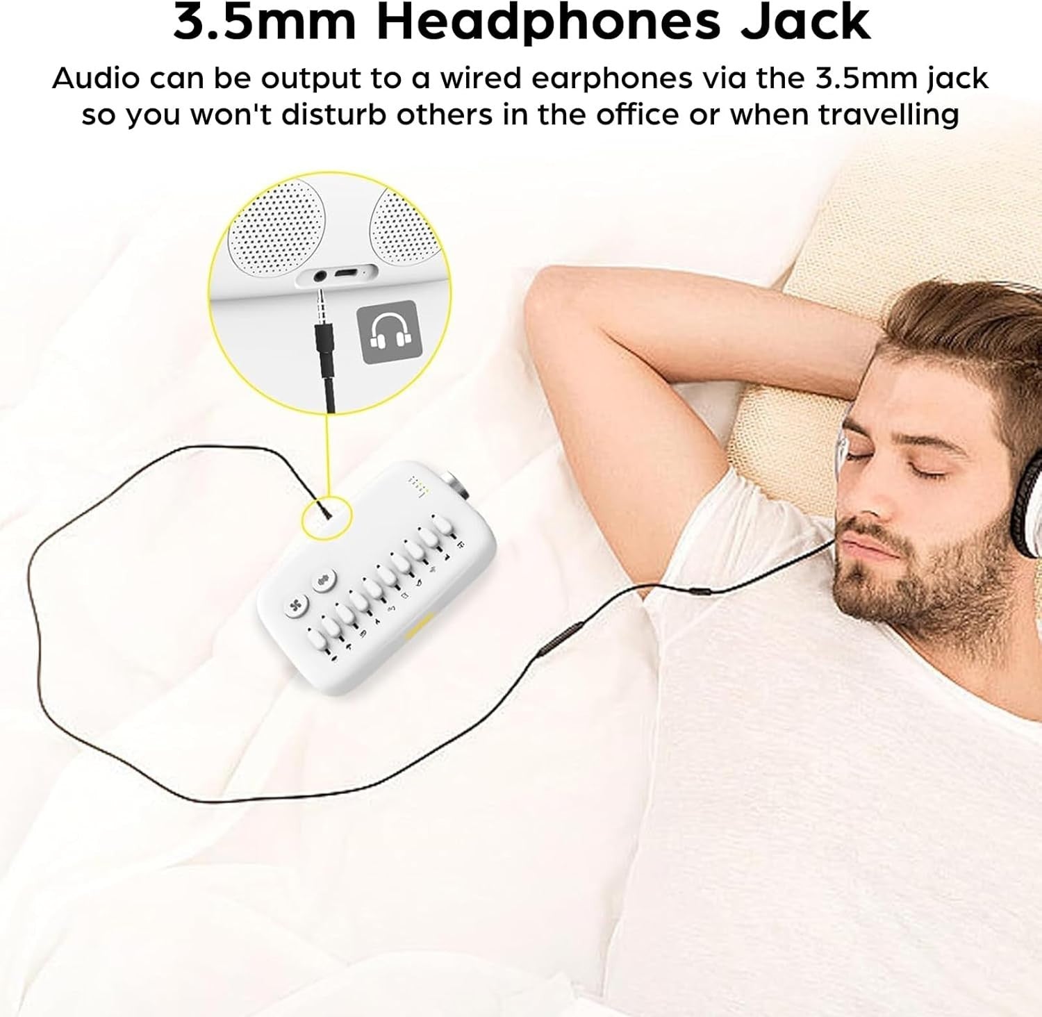 White Noise Machine 10 Nature Sounds 288 Mix Timer Portable Sleep Aid