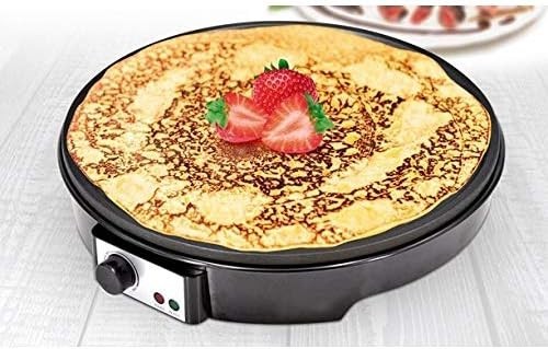 12" Electric Pancake Crepe Maker Non-Stick Hot Plate Adjustable Temp 1000W