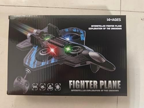 Kids Foam Airplane Drone RC Quadcopter with Auto Hover, 3D Flips & LEDs