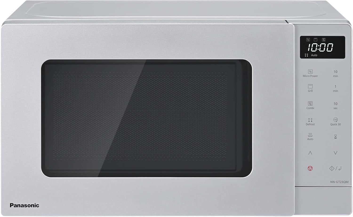 20L Grill Microwave 800W 1000W 9 Auto Programmes Silver LED