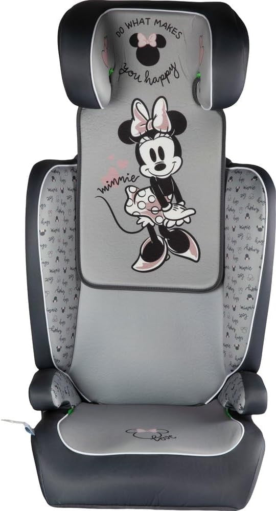 i-Size Child Car Seat 100–150cm R129 High Back Booster Cartoon Grey