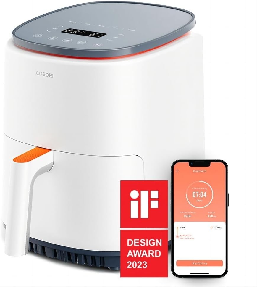Air Fryer 3.8L Smart Control 230°C Fast Cooking 1500W Compact Oven