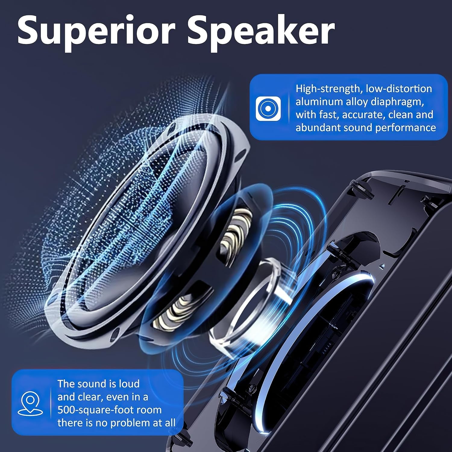Portable Karaoke Machine 2 Mics Bluetooth 5.3 DJ Lights TWS