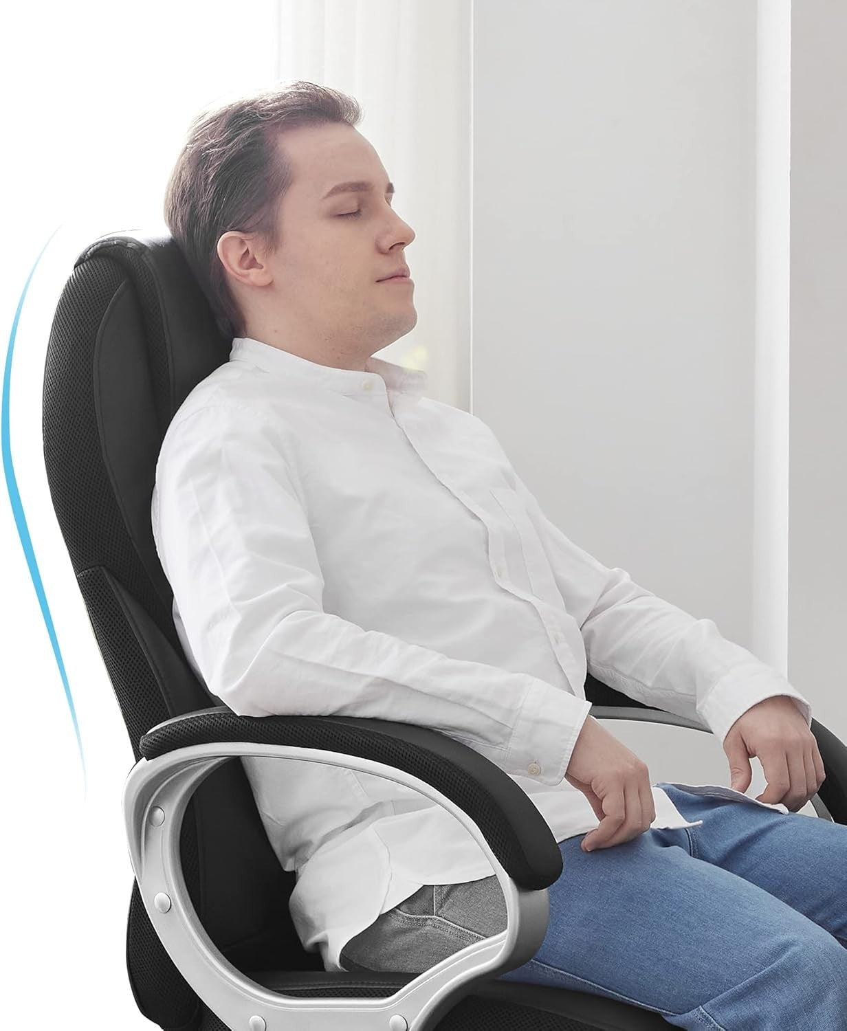 Executive Ergonomic Office Chair PU Leather Recliner Heavy Duty 150KG Support
