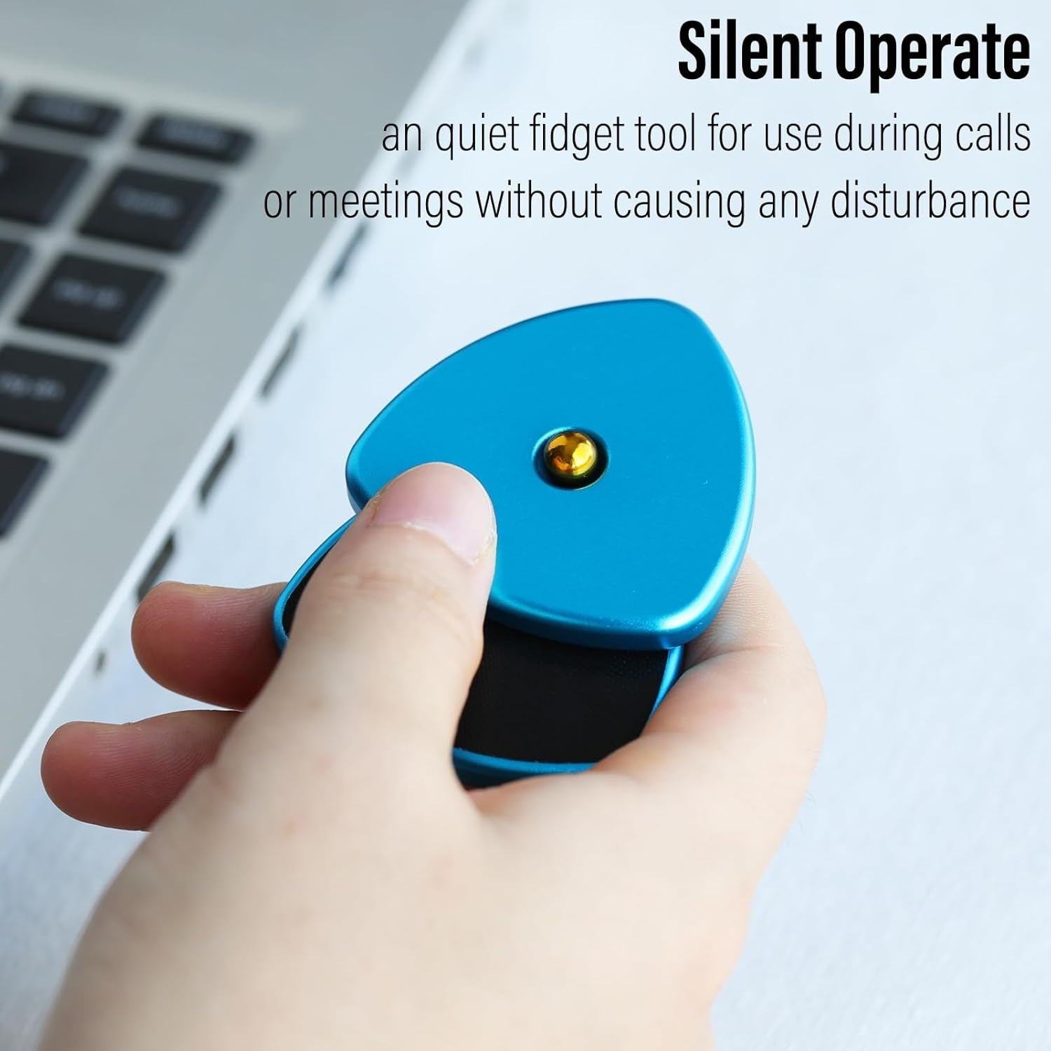 Blue Small Gen2 Pivot Fidget Triangle Magnetic Clicker EDC