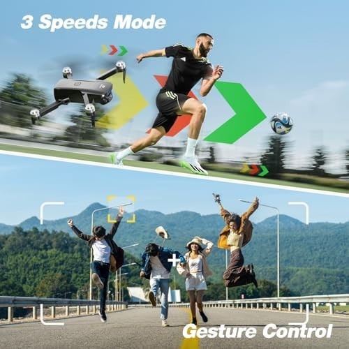 Foldable 1080P HD Camera Drone with Brushless Motors, 3D Flips & 30Min Flight