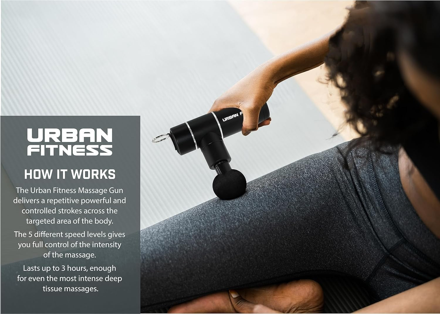 Mini Deep Tissue Massage Gun Portable Cordless Muscle Massager with Case