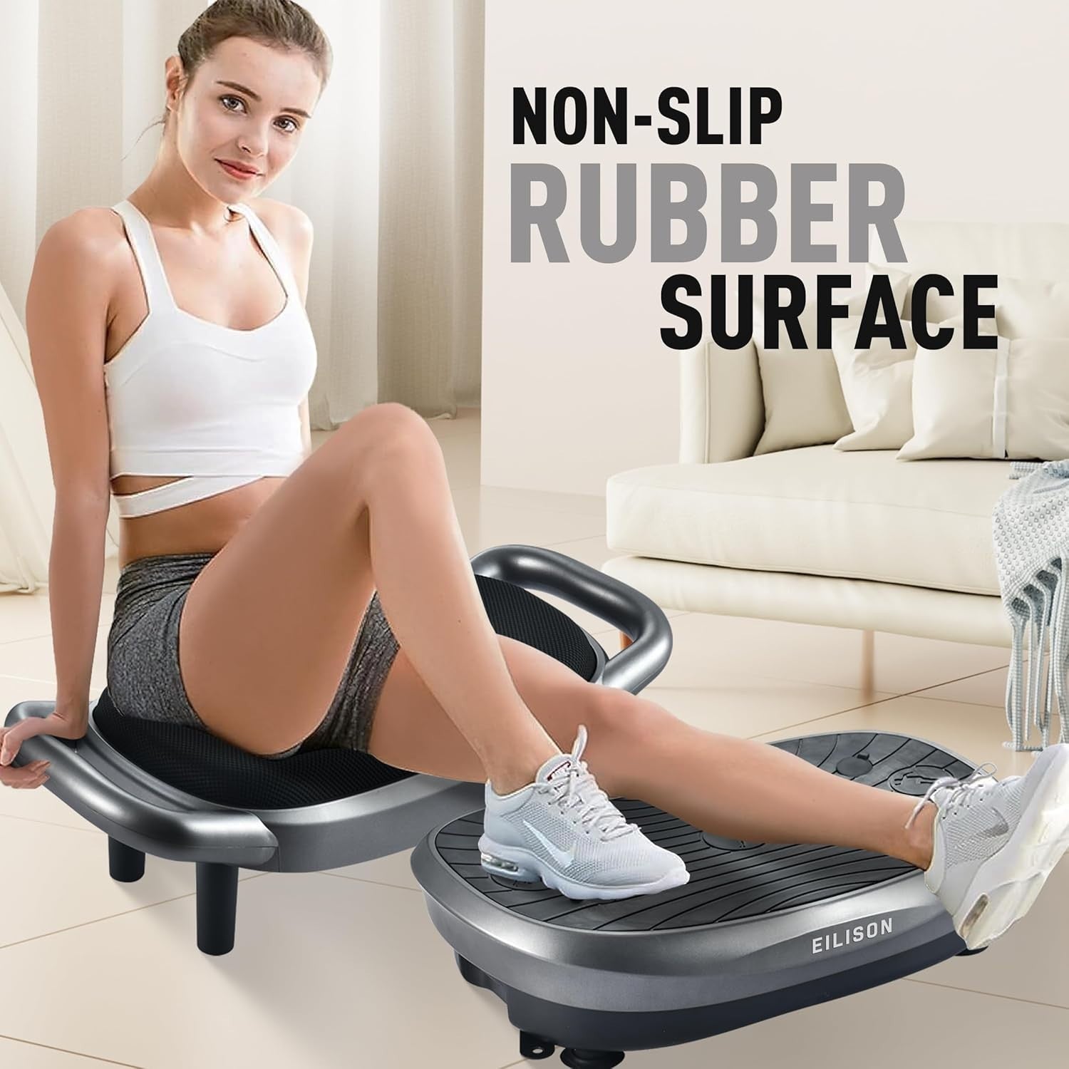 3D Vibration Plate Exercise Machine with Seat Weight Loss Recovery 158kg