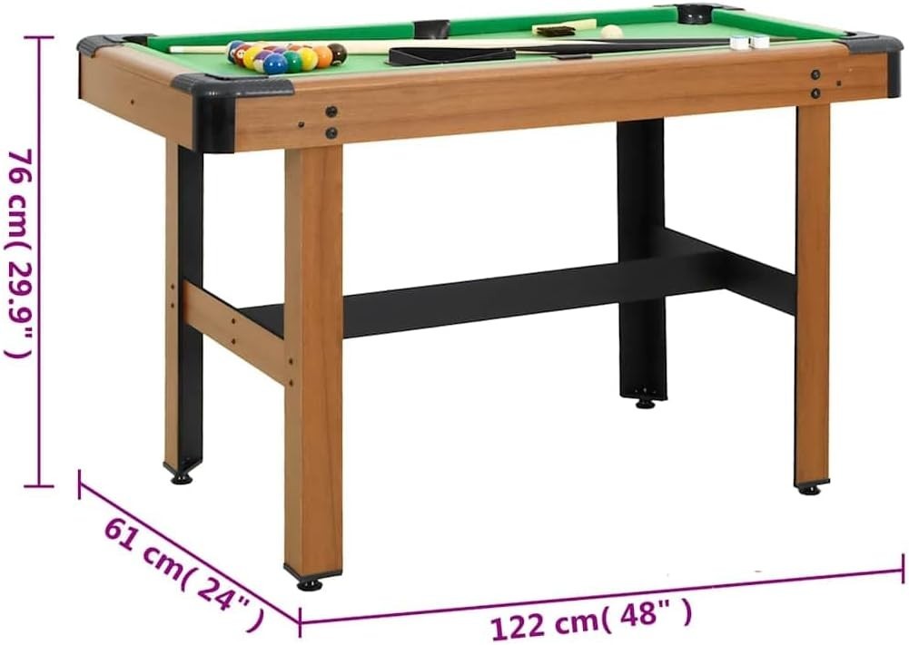 4FT Home Billiards Table Professional Pool Set w Cues Balls