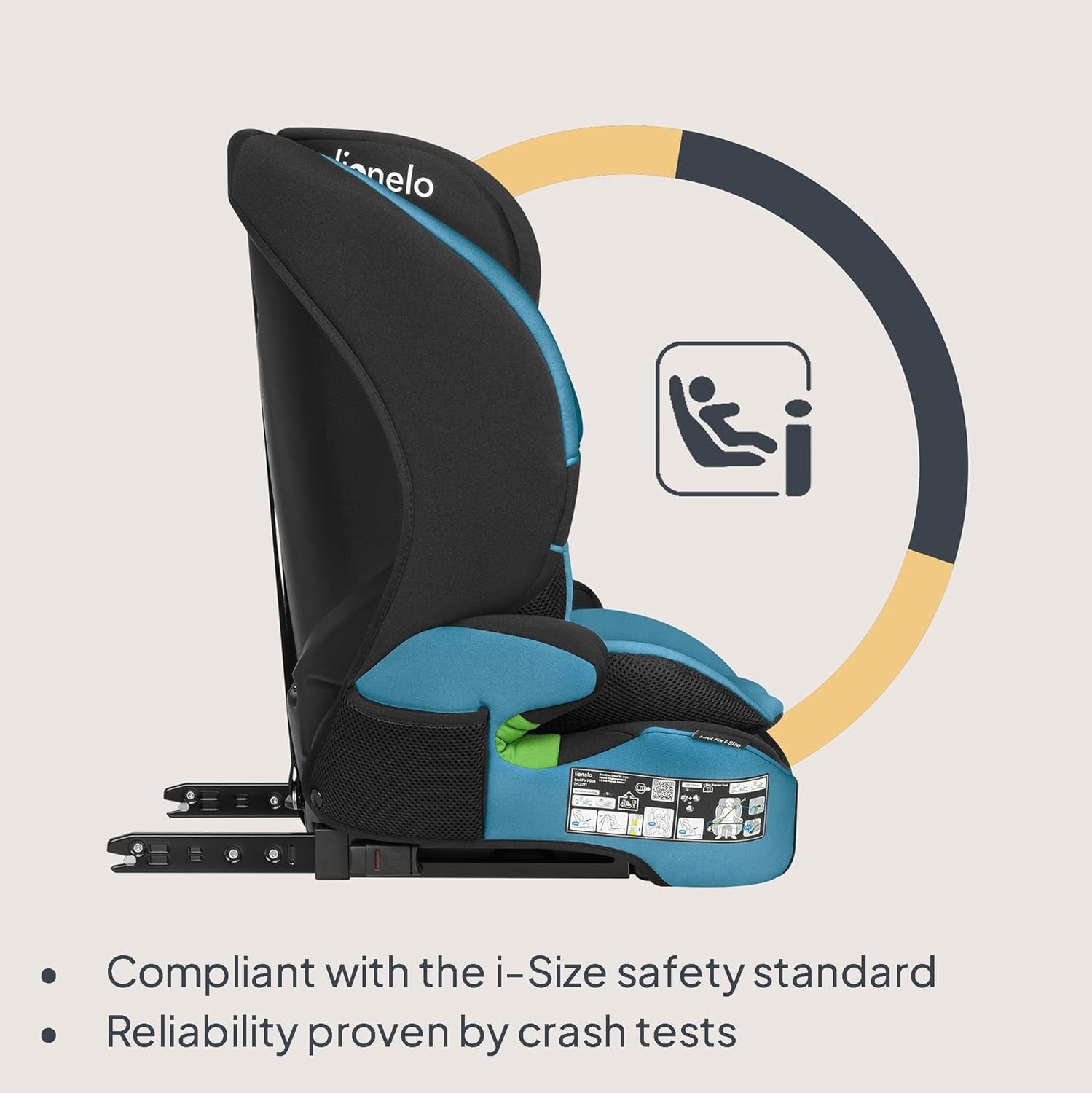 ISOFIX Child Car Seat 12 Months–12 Years Side Impact Adjustable Headrest