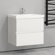 600mm White Wall Hung Bathroom Vanity Unit with Basin Sink