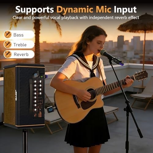 AC-40S Acoustic Guitar Amp 40W Bluetooth Battery Reverb Delay
