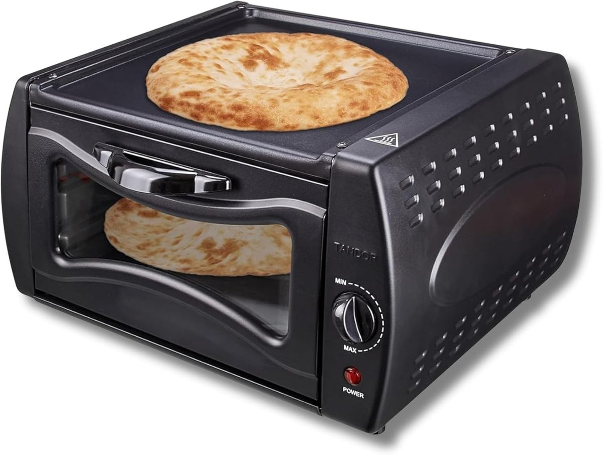 Electric Tandoor Oven & Pizza Maker | Naan Roti Chapati Grill | 2100W Non-Stick