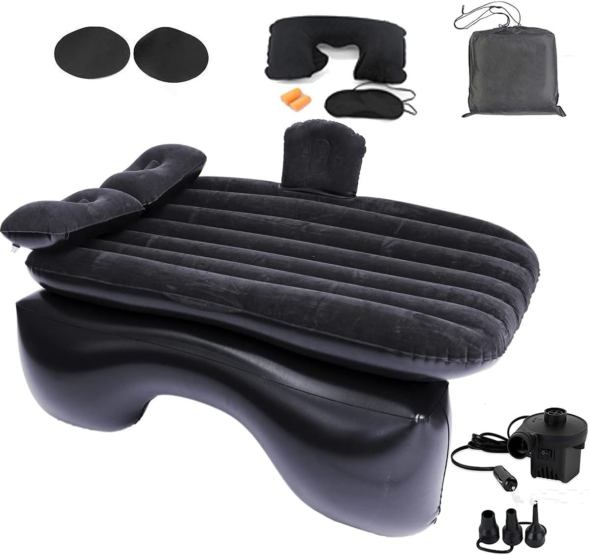 Inflatable Car Air Mattress for Back Seat – 140x89x12cm Camping Bed