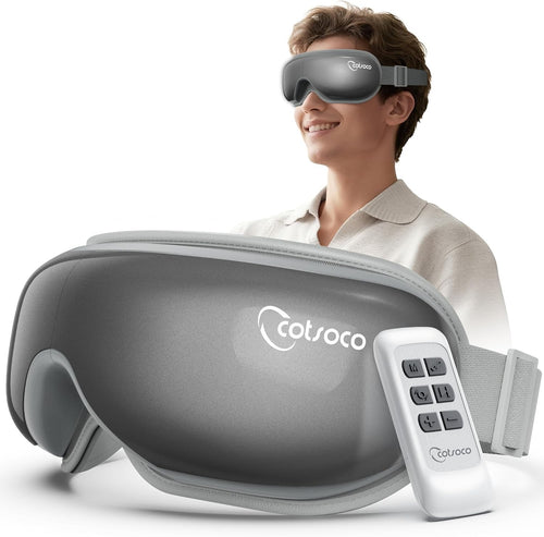 Heated Eye Massager with Compression Remote Bluetooth Sleep Mask