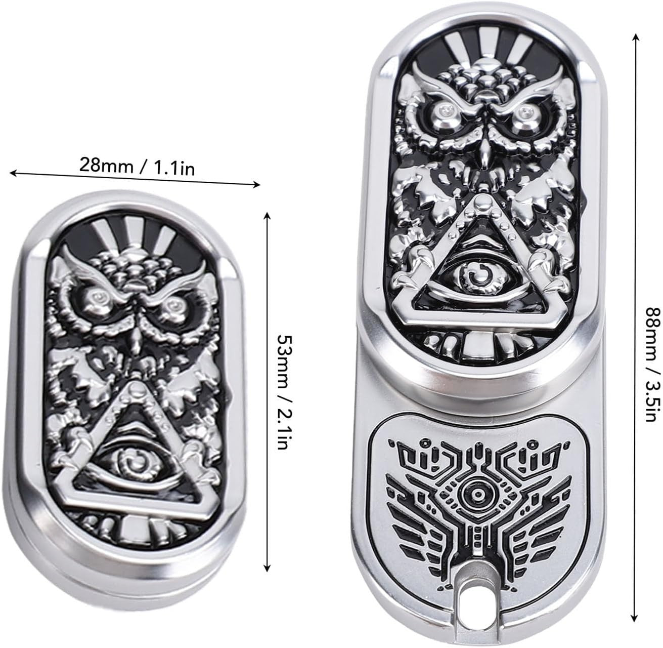 Zinc Alloy Fidget Slider Stress Relief Pocket Sensory Desk Toy