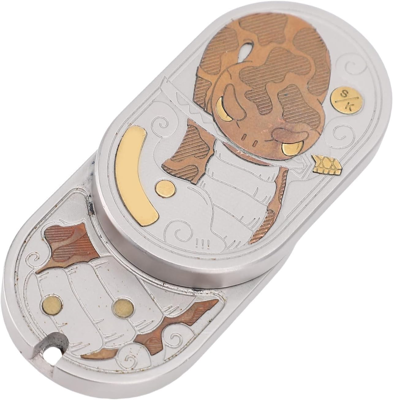 Metal Fidget Slider Stainless Steel Brass EDC Stress Relief Toy