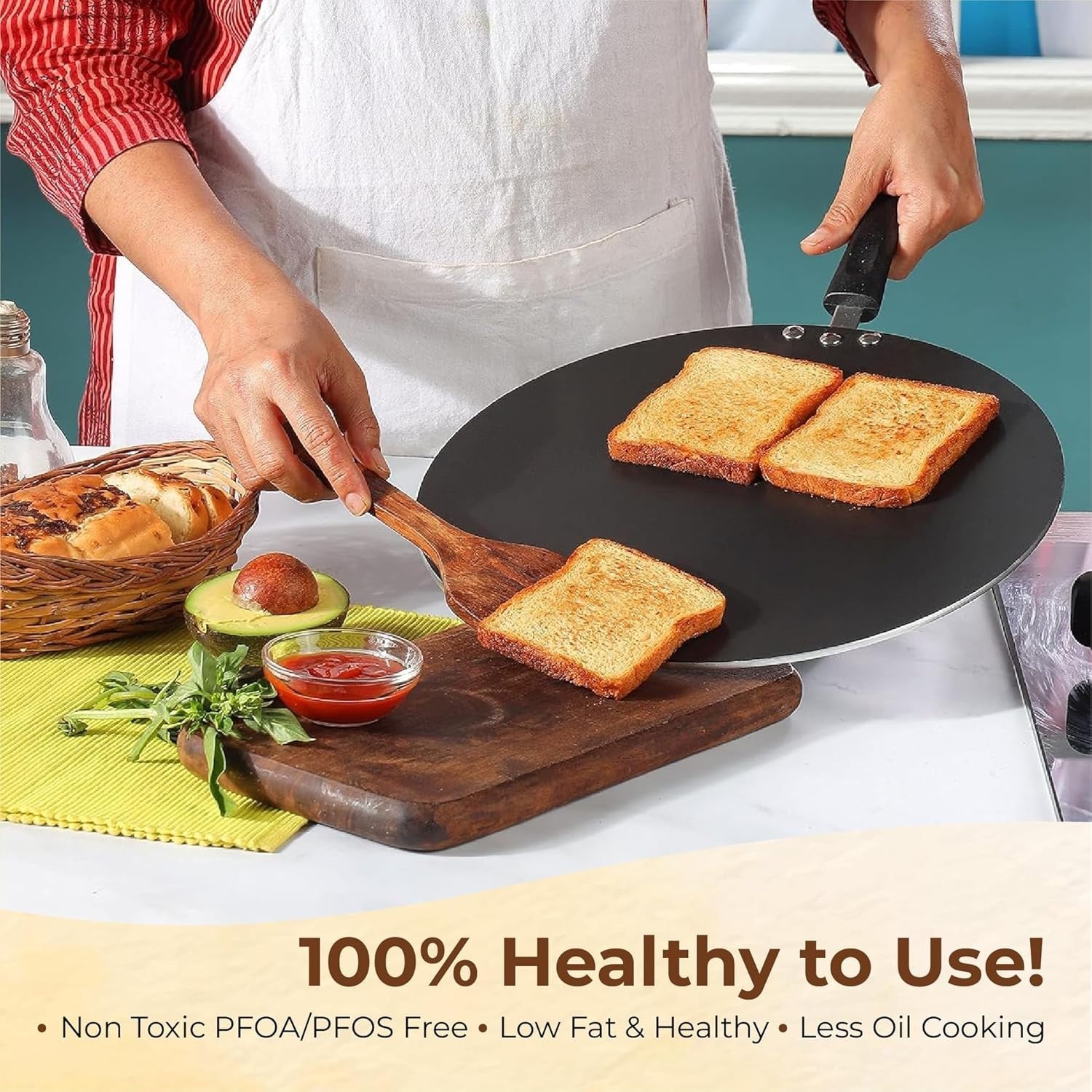 30 cm STL Non-Stick Crepe, Chapatti & Omelette Pan Induction Compatible