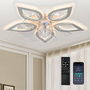 Jenvkoil 12" LED Ceiling Fan with Lights, Quiet, Dimmable, Remote, Smart