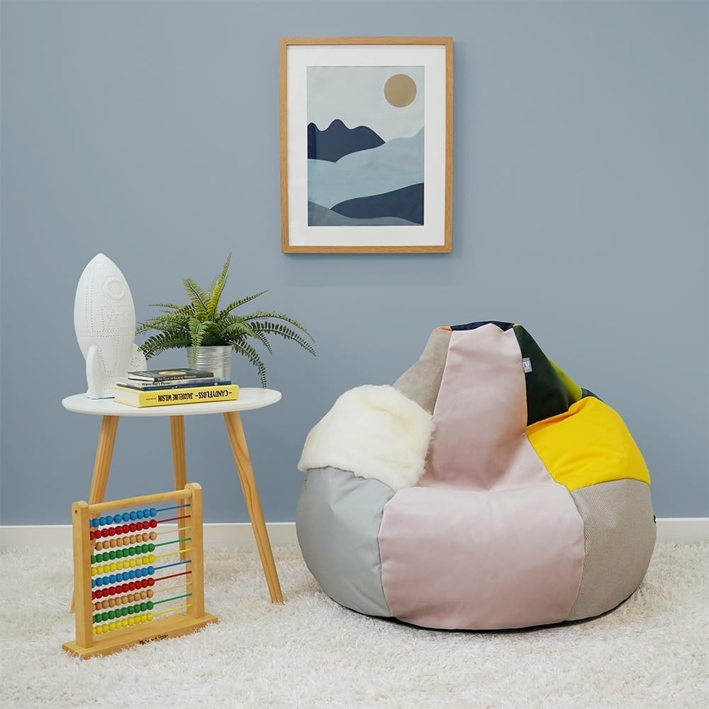 Kids Sensory Bean Bag Chair Soft Indoor Playroom Seat Lightweight Durable