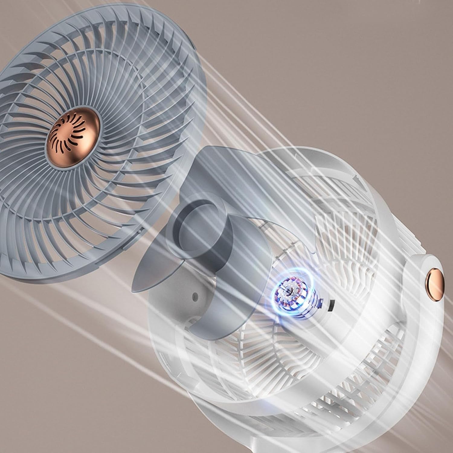 8000mAh Rechargeable Standing Fan – 12-Speed Quiet Air Circulator w Remote Timer