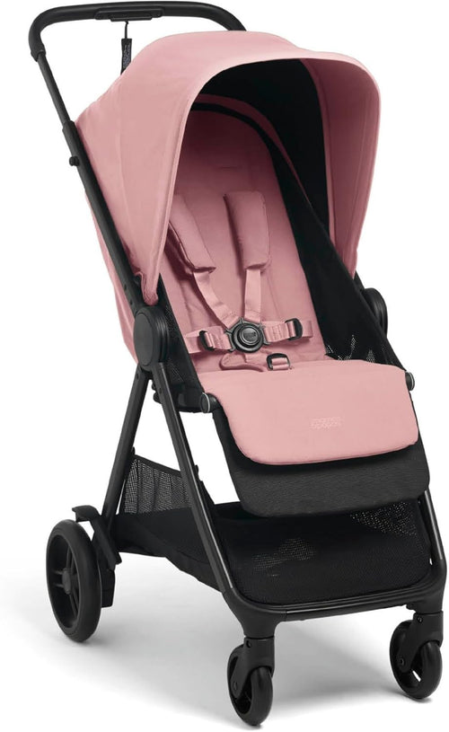 Lightweight Baby Travel Stroller Peony Pink Compact Fold Lie-Flat Seat Newborn