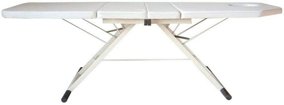 Foldable Massage Therapy Table Portable Adjustable Spa Bed Oil Resistant