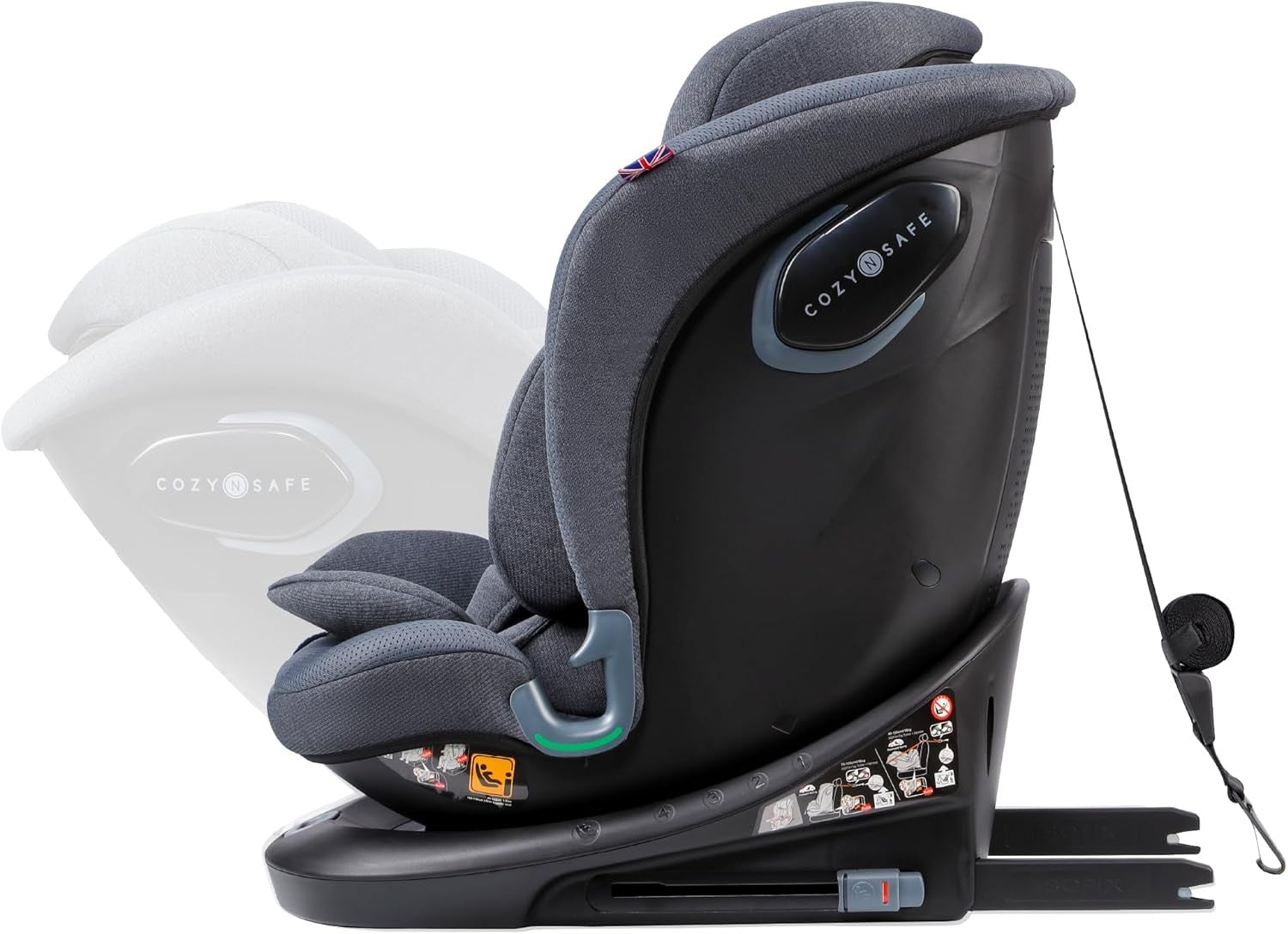 360° Rotating i-Size Child Seat ISOFIX 40–150cm All-in-One Safety