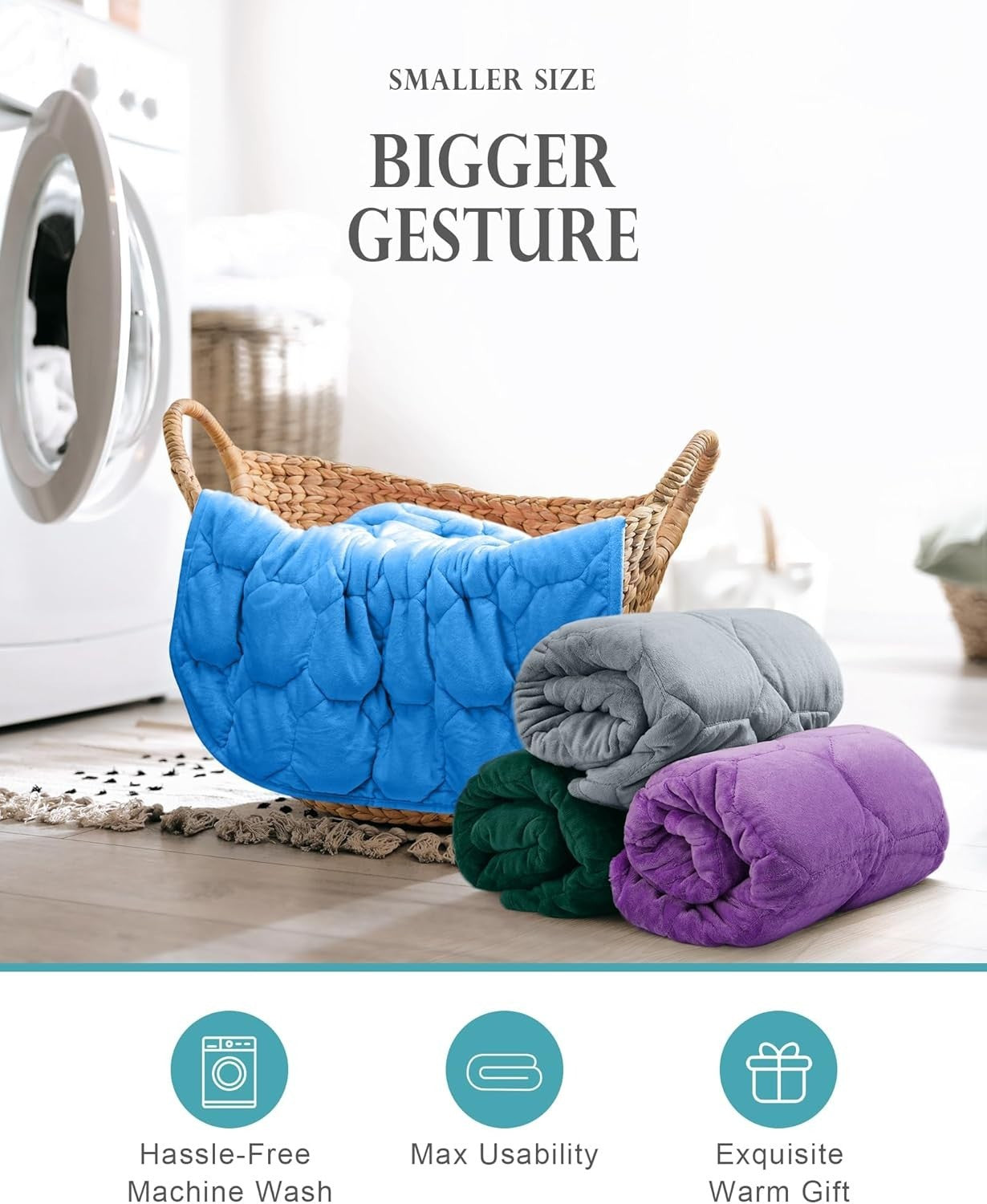 5lbs Weighted Lap Blanket Grey 29x24" Crystal Velvet for Relaxation & Travel