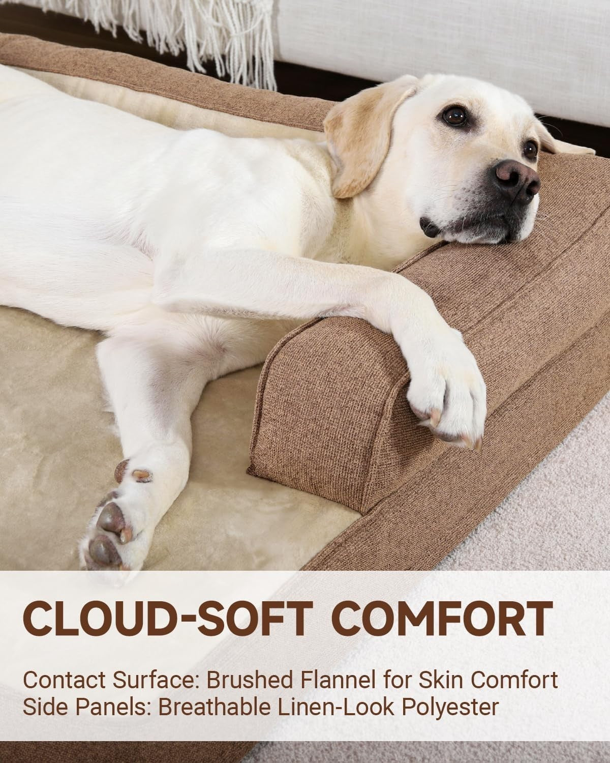 XL Orthopedic Dog Sofa Bed Waterproof Washable 104x68cm
