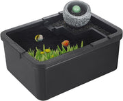 Mini Desktop Fish Tank with USB Pump & LED Light for Shrimp, Jellyfish